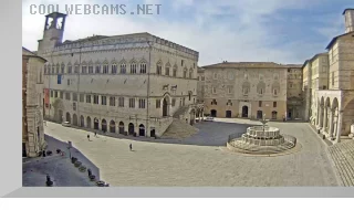 Webcam on the square of November 4, Perugia, Italy