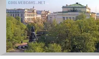 Webcam with a view of the Alexandrinsky Theater, Saint Petersburg