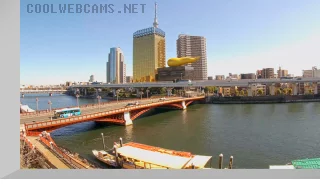 Webcam overlooking the Azuma Bridge in Tokyo