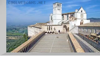 Webcam of the Basilica of St. Francis in Assisi, Italy