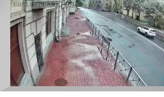 Webcam on Borodinskaya Street in Saint Petersburg