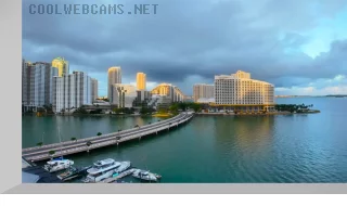 Brickell Key Waterfront Webcam, Miami