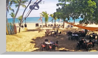 Webcam on Cabarete Beach, Puerto Plata, Dominican Republic