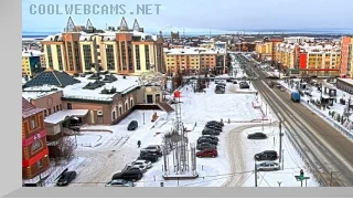 Webcam with a view of Chubynina Street in Salekhard, Russia