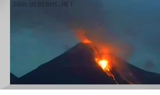 Colima volcano webcam