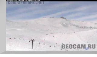 A view of the ski area above La Daille 
