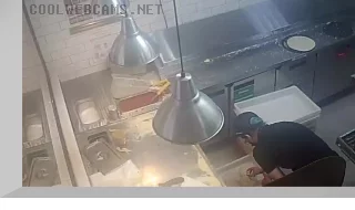 Webcam in the pizzeria «Dodo Pizza» on Malysheva Street, Yekaterinburg