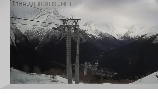 Webcam at the Dombay Uzlovaya station, height 2277 meters