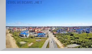 Webcam on the «Fakel» bridge in Salekhard city, Russia