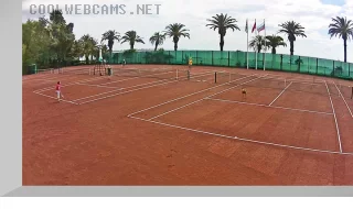 Webcam on tennis courts in Gagra