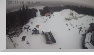 Overview webcam of the Krasnoe Ozero ski resort, Leningrad Region