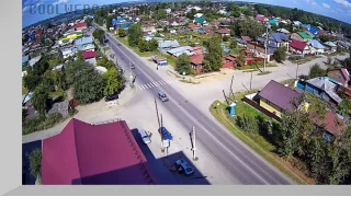 Webcam at the crossroads of Gorky/Pine, Biysk