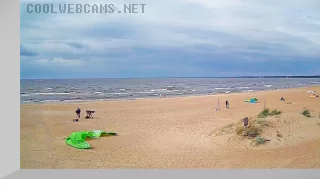 Webcam on the beach of the Gulf of Finland in Sestroretsk