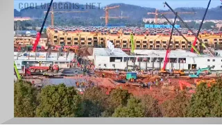 Huoshenshan Hospital Construction Webcam, Wuhan, China