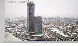 Webcam with a view of the skyscrapers «iCity», Moscow