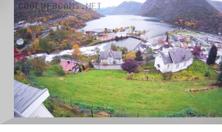 Webcam overlooking Hellesylt, Norway