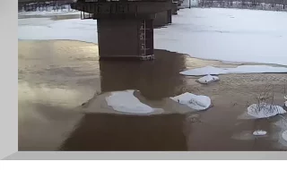 Webcam with a view of the water level scale in the Kondoma River, Kuzedeyevo