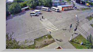 Webcam at the «Crystal» stop in Biysk