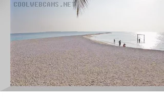 Webcam on the sandbank of Kuredu Island, Maldives