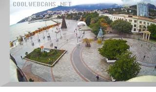 Webcam on Lenin Square in Yalta, Crimea