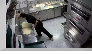 Webcam in the pizzeria «Dodo Pizza» on Lenin Street, Almetyevsk