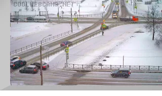 Webcam at the crossroads of Petersburg Highway and Leningradskaya Street, Pushkin town