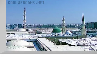 Webcam in the mosque of Al-Masjid al-Nabawi in Medina