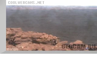 Live panorama of the summit caldera of Mauna Loa Volcano