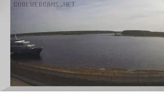Webcam with a view of Volga River, the town of Myshkin