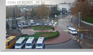 Webcam on Nakhimov Square towards the Lenin street