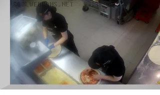 Webcam in the pizzeria «Dodo Pizza» on Nametkina Street, Moscow