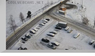 Webcam at the intersection in the settlement of Nazarievo