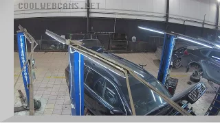 Webcam at the car lifts of the «NemetsAvto» car service center, Serpukhov