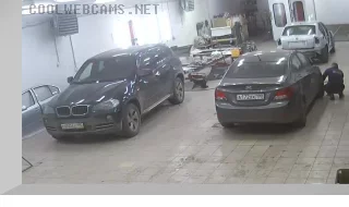 Webcam in the «NemetsAvto» paint shop (view from the gate), Serpukhov