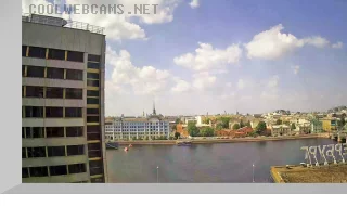 Webcam overlooking the Petrogradskaya Embankment of Saint Petersburg