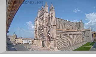 Webcam on Cathedral Square of Orvieto, Italy