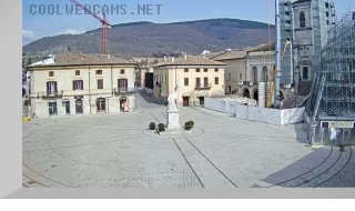 Saint Benedict Square Webcam, Norcia, Italy