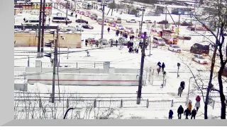 Webcam at the railway crossing, Pushkin