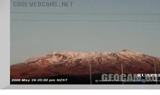 Ruapehu volcano webcam