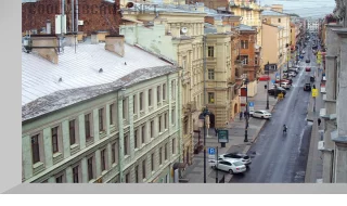 Webcam on Rubinstein Street in Saint Petersburg, Russia