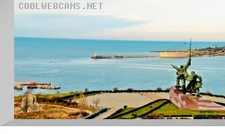 PTZ webcam in the center of Sevastopol city