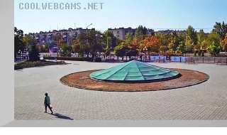 Webcam at the fountain of the city palace of culture in Severodonetsk