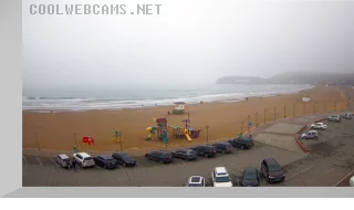 Webcam on the beach in Lazurnaya Bay of Vladivostok, Russia