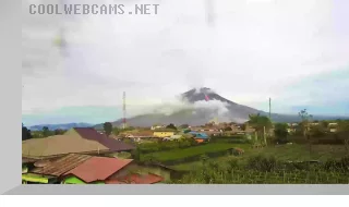 Sinabung volcano webcam
