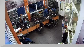 Webcam in the office of the car service station «Racing Service» in Kupchino