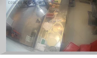 Webcam in the pizzeria «Dodo Pizza» on Torfyanaya Doroga Street, Saint Petersburg