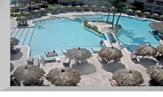 Webcam at the pool of the TRS Turquesa Hotel, Punta Cana