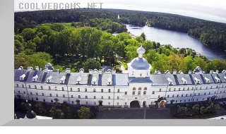 Webcam on the bell tower of the Valaam Monastery (view to the south)