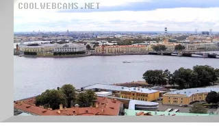 Webcam on the spire of Peter and Paul Fortress