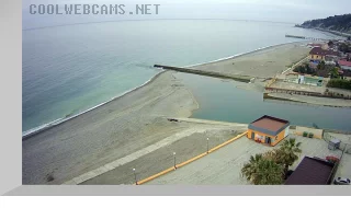 Webcam at the mouth of the river Western Dagomys